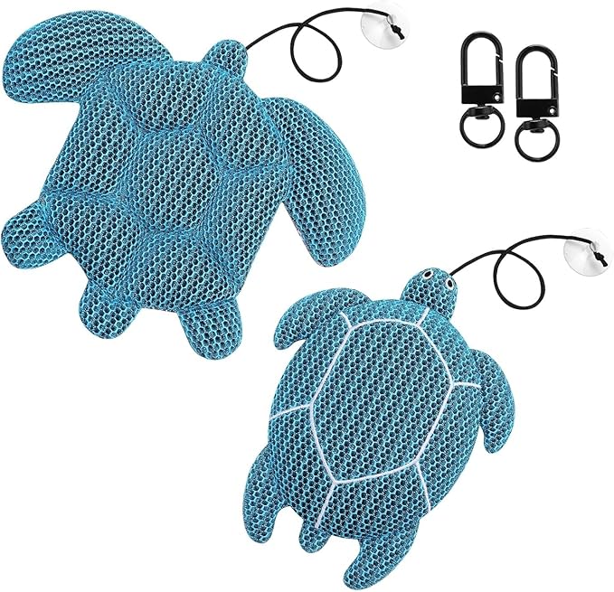 2 Pack Hot Tub Scum Absorber, Reusable Washable Scum Turtle Hot Tub Sponge for Spa Pool Cleaner Oil Absorbing Adults, Turtle