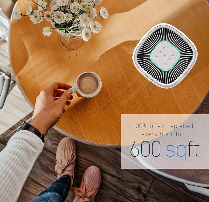 HATHASPACE HARMONY 600 H13 True HEPA Filter Replacement for HSE600 Air Purifier, 4-Stage Air Purifier Filter with Activated Carbon & Dual Pre-Filters, Captures Dust, Smoke, Odors, VOCs, 1 Pack