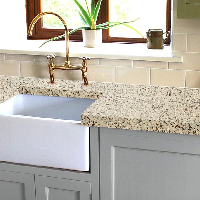 GLAINTE Granite Countertop Paint Kit - Brown Counter Top Refinishing Kit for Kitchen Bathroom