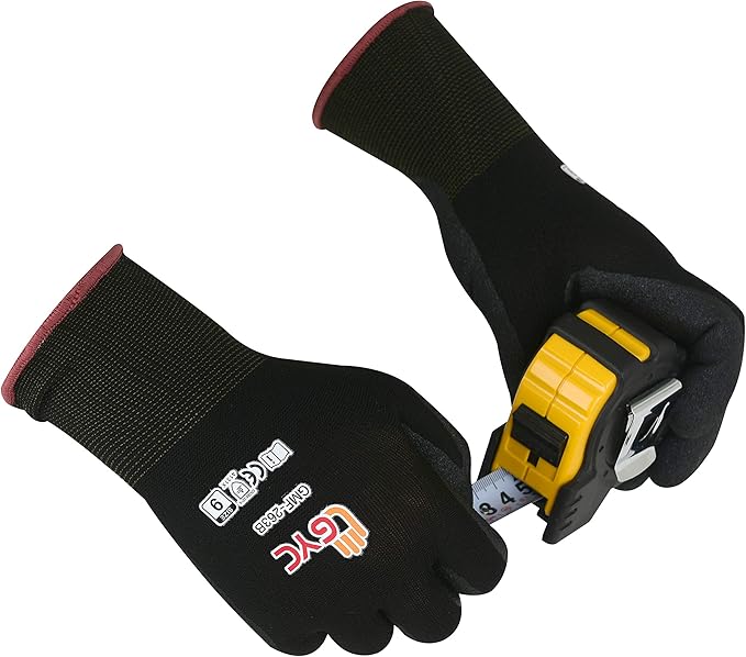 GYC Gloves, DIY, Gardening, Oil & Dry Grip Nitrile Micro Finish Safety Work Gloves - 10 Pairs Pack - Comfortable Grip, Anti-Slip (GMF-263B / SIZE 10 - X-Large)