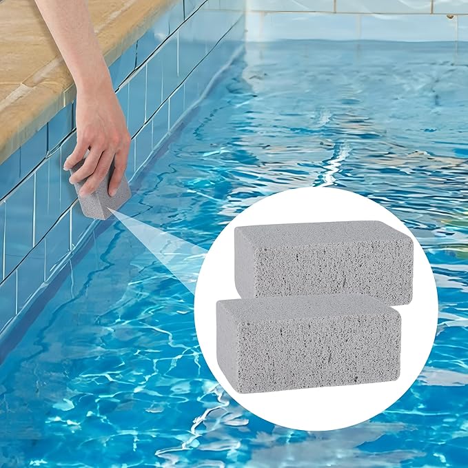 8 PCS Pool Pumice Stone Pool Cleaning Pumice Block Swimming Pools Tile Cleaner Stone for Pools Spa Kitchen Bathroom Grout Concrete Cleaning