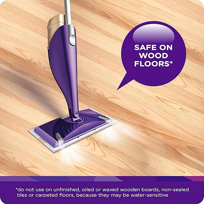 Swiffer Wetjet Hardwood Floor Mopping and Cleaning Solution Refills, All Purpose Cleaning Product, Open Window Fresh Scent, 1.25 Liter, 2 Pack (Packaging may vary)