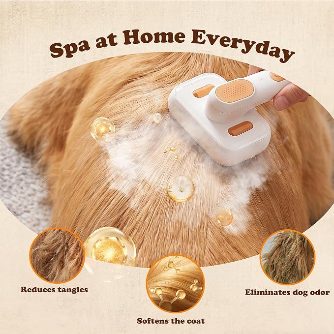 Rorhxia Steam Pet Brush Spray Refill Shampoo for Show Dog Cat, Lavender | Lavender, Deodorization, Pet Safe, Vet Approved, Soft Coat, Deep-Cleaning, pH-Balanced Formula
