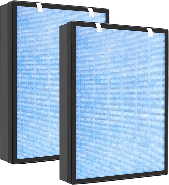 APPLIANCEMATES HSP002 Replacement Filter for Hathaspace Air Purifier HSP002, 4-in-1 Efficient Filters, 2-Pack