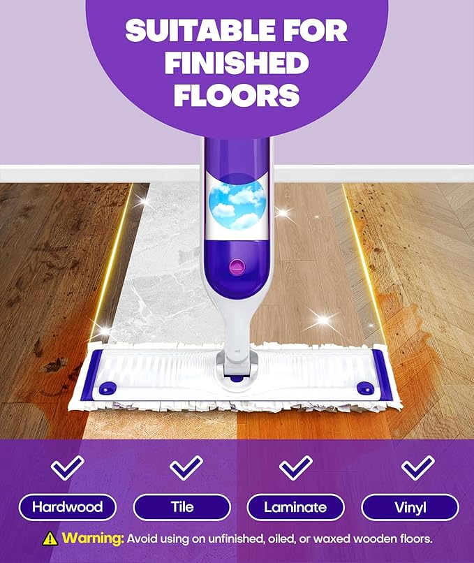 5X Cleaning Power Mop Refills for Swiffer Power Mop, 500+ Strips Multi-Surface PowerMop Refill Pads, 18 Count Disposable Powermop Wood Mops, Replacement Mopping Pad for Floor Cleaning