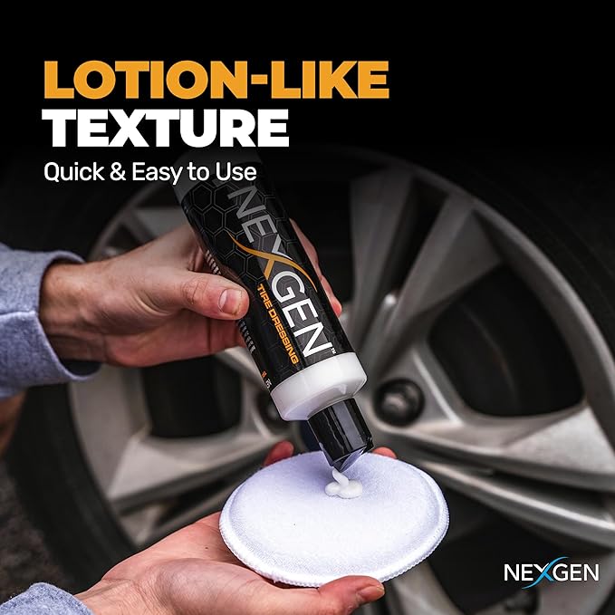 Nexgen Tire Dressing (16oz) - Long-Lasting Tire Shine & UV Protection - Repels Dust & Debris - On-the-Go Car Detailing - Car Cleaning Supplies - For Tires, Dashboards, & Trim