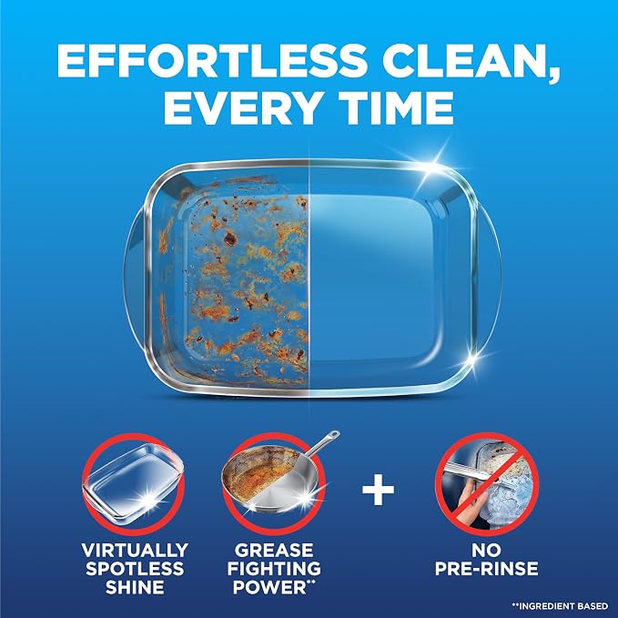 Finish Power Dishwasher Pods, No Pre-Rinse Dishwasher Detergent Soap For Deep Clean & Shine with Degreasing Power, Fresh Scent, 94 Count
