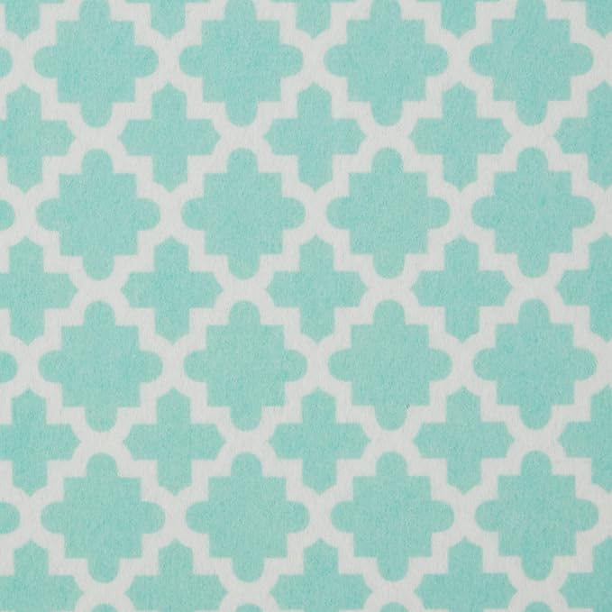 DII Fridge Liner Collection Non-Adhesive, Cut to Fit, 12x24, Aqua Lattice, 6 Piece