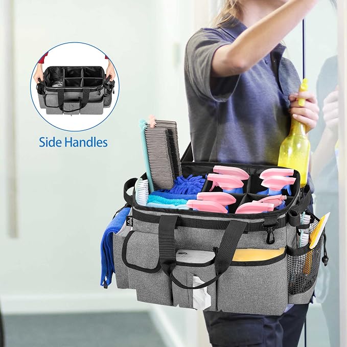 LoDrid Cleaning Supply Caddy with Cleaning Apron