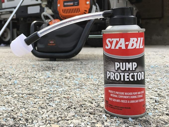 STA-BIL Pump Protector - Protects Pressure Washer Pumps and Other Internal Components During Storage, Next Gen Anti-Freeze and Lubricant Formula, 4oz (22007)