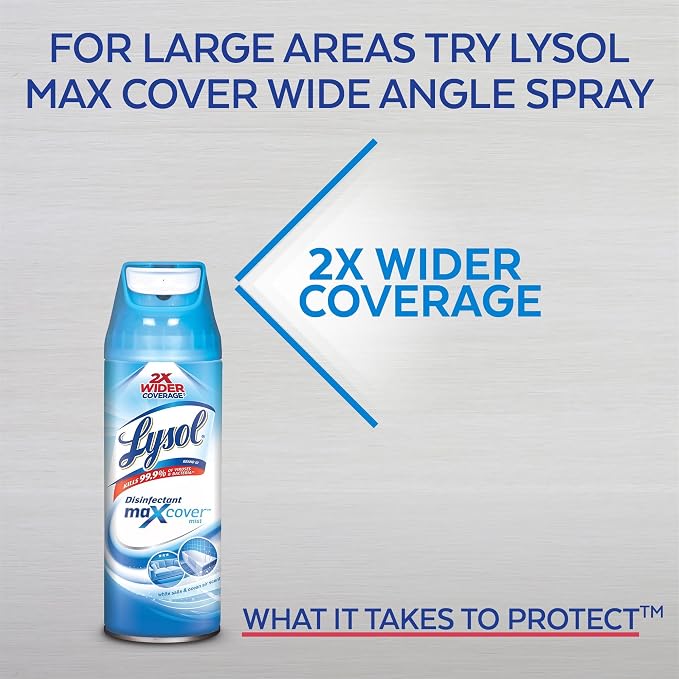 Lysol Disinfectant Spray, Crisp Linen, 19 Ounce (Pack of 12)