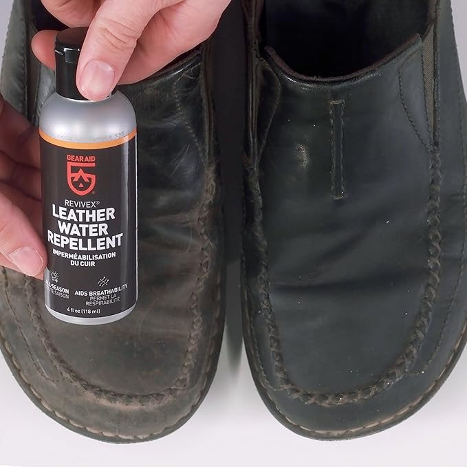 Gear AID Revivex Leather Shoe and Boot Cleaner Conditioning Kit, Restore Your Sneakers, Work and Hiking Boots, Includes Soap