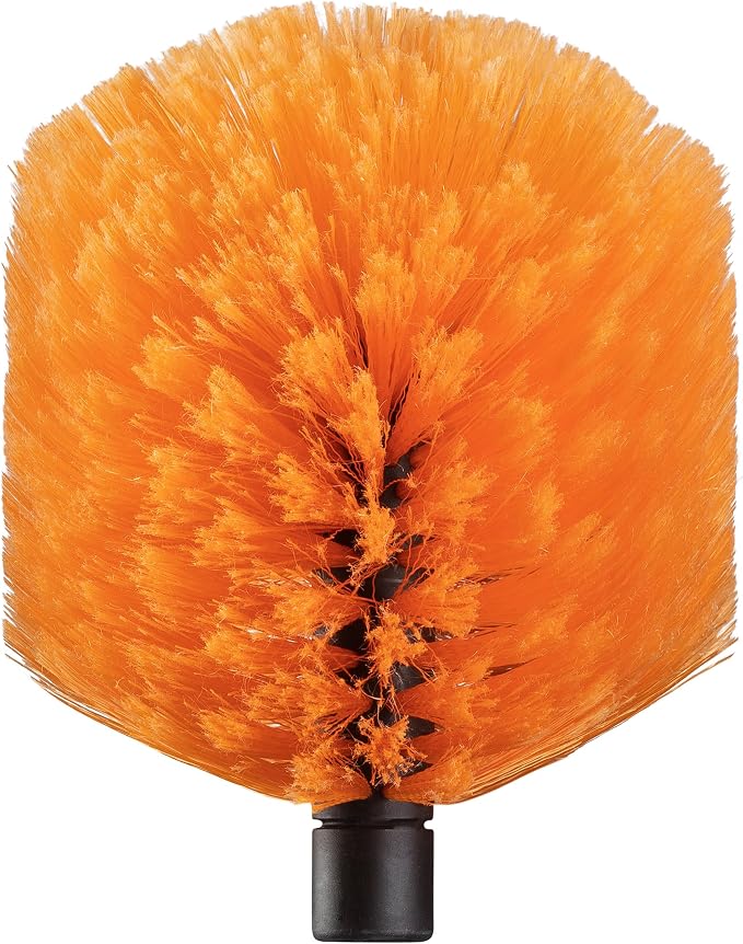 4-12 ft Telescopic Light Bulb Changer for High Ceilings with Cobweb Duster Head Brush // Light Bulb Remover Kit - Suction Cups, Basket and Microfiber Cloth // Spider Web Remover for Outdoor & Indoor