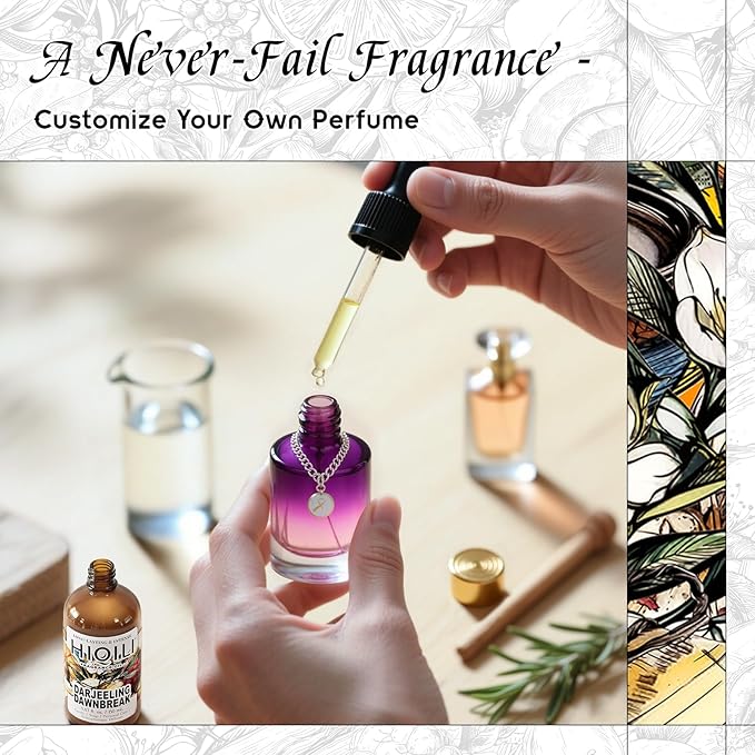 HIQILI Darjeeling Dawnbreak Fragrance Oil for Diffuser, Candle & Soap, Perfume & Linen Spray Making, Woody Scent, Long-Lasting Aroma - 5.07 Fl Oz - Pour Homme