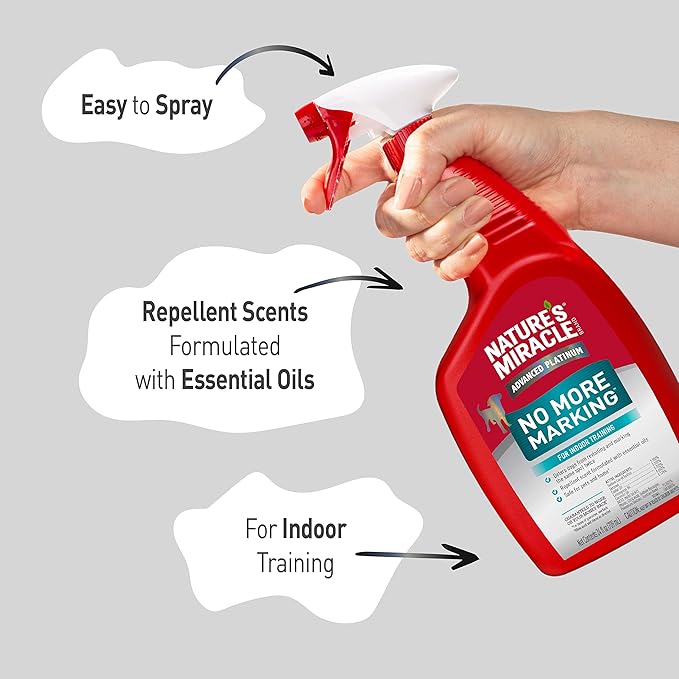 Nature's Miracle Advanced Platinum No More Marking, Helps Discourage Repetitive Dog Marking, 24 oz