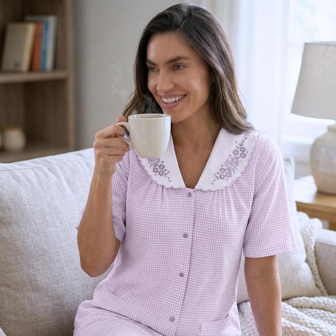 Dreamcrest Short Sleeve Duster Housecoat