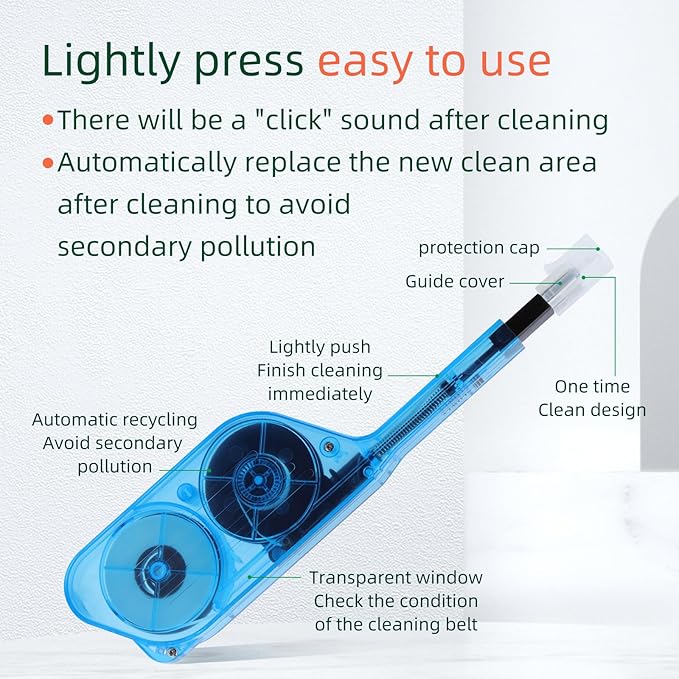 FTTH Optical Fiber Connector Cleaner MPO MTP Cable Cleaning Pen of Usages 600 Times