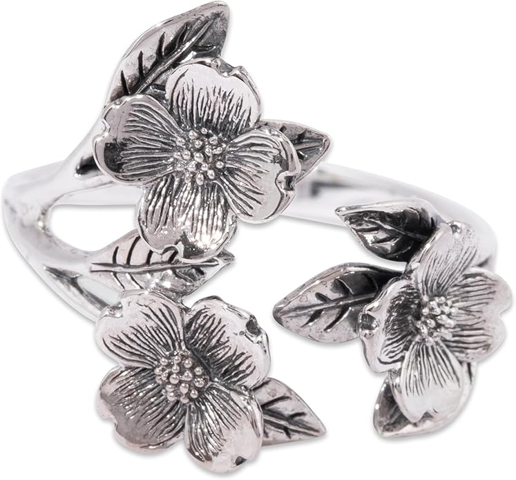 NINA DESIGNS Sterling Silver Rings - Adjustable Ring, Silver Jewelry for Women, 925 Sterling Silver, Gift for Women Women’s Rings