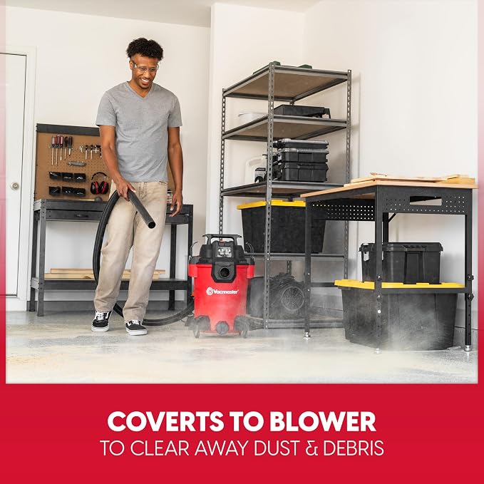 Vacmaster 8-Gallon 3.5 Peak HP Wet/Dry Shop Vacuum- VCM811PF 1101