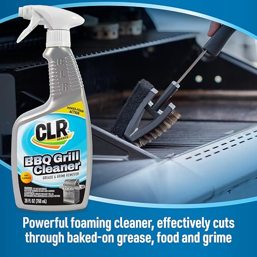 CLR Grill Cleaner and Degreaser Plus Outdoor Furniture Cleaner Bundle; VOC-free; 2-Pack of 26 Ounce Sprays