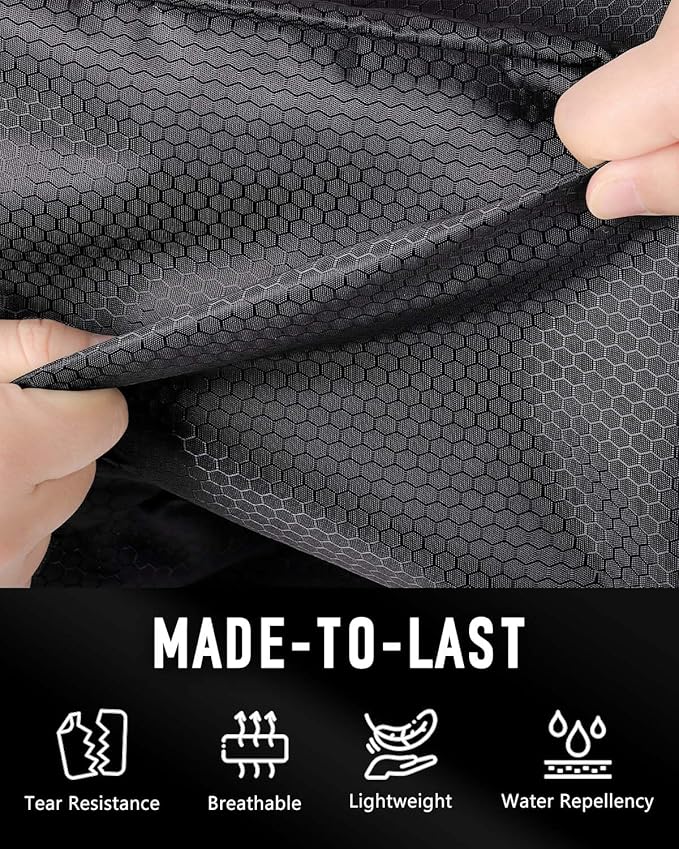 GLORIEROO Smell Proof Shoe Bags for Travel-Soccer Cleat Bag Smell Proof with Active Carbon Fabric | Odor-Absorbing Water-Resistant Track Shoe bags for Sports (Black & Grey, UP TO US14)