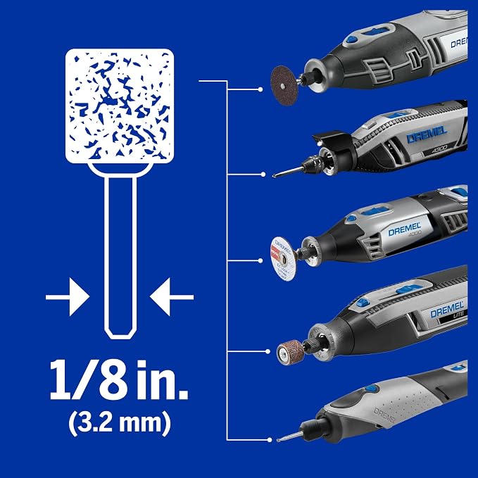 Dremel 730-01 All-Purpose Rotary Tool Accessories Kit - 52 Piece Assorted Set- Includes a Carving Bit, Sanding Drums, Grinding Stones, Cutting Discs, and a Storage Case (Pack of 2)