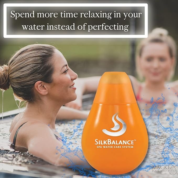 Silk Balance hot tub 76oz or 38oz Silkbalance Conditioner with Grime Gripper for Silk spa Spas, Macke Product Guide for Hot Tubs & Spas