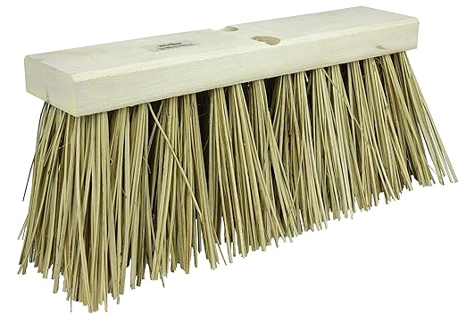 Weiler 70208 16" Block Size, Natural Palmyra Fill, Hardwood Block, Street Broom, Made in the USA