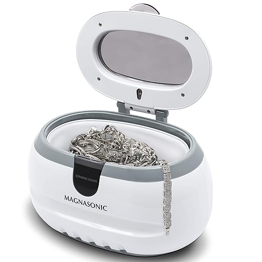 Magnasonic Professional Ultrasonic Jewelry Cleaner Machine for Cleaning Eyeglasses, Watches, Rings, Necklaces, Coins, Razors, Combs, Tools, Parts, Instruments (CD2800)