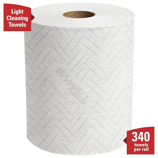 WypAll REACH™ General Clean L10 Light Cleaning Towels (53734), Center-Pull Roll Towel for WypAll REACH Disepnser (53688), 340 sheets/Roll, 6 Rolls/Case, 2040 Sheets/Case