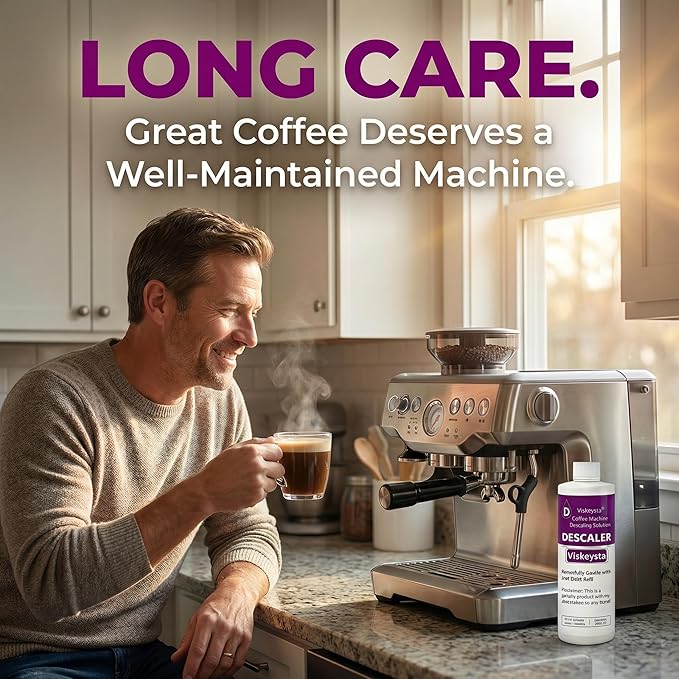 Descaling Solution for OXO Coffee Makers, 16.9 fl oz (500ml) Descaler Liquid, 4 Uses, Citric Acid Formula