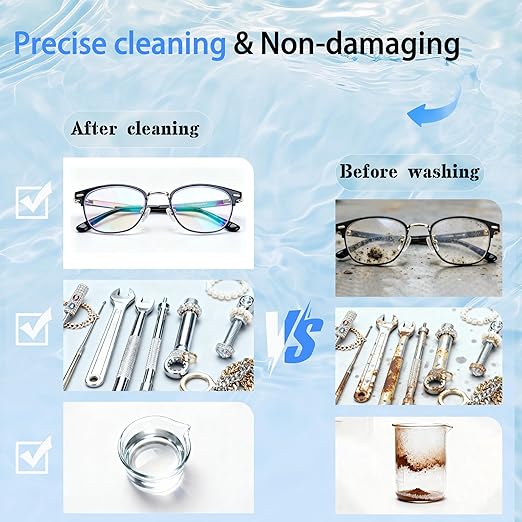 6L Ultrasonic Cleaner with Timer & Heater, Professional Ultrasonic Parts Cleaner, Knob Control Ultrasonic Cleaning Machine for Glasses Watch Jewelry Denture Dental Irrigator Parts Tools Circuit Board