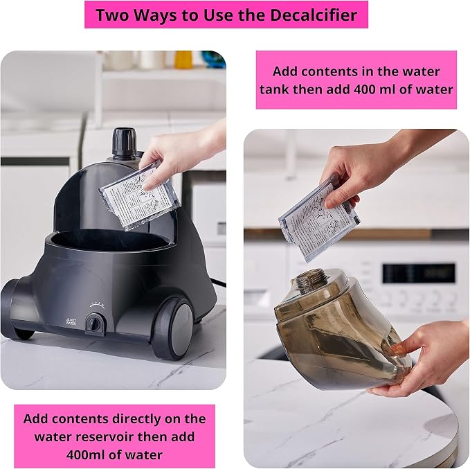 True & Tidy® Commercial Industrial Steamer with 5pc Decalcifier Packets