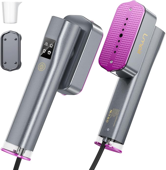 Steamer for Clothes, Handheld and Portable with 15-Second Heat-Up, 2-in-1 Steamer & Iron with Smart Touch Operation and 4 Modes, Suitable for All Fabrics, Ideal for Home & Travel