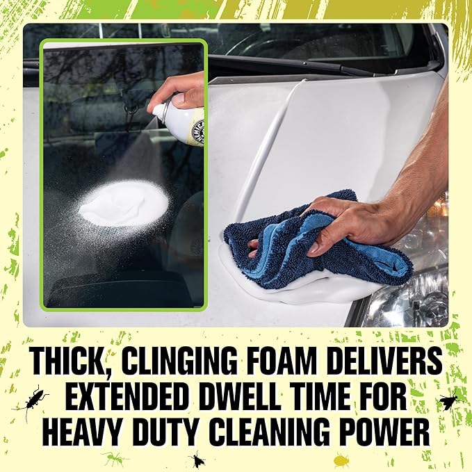 Chemical Guys Bug, Sap & Tar Remover, Fast Acting Pre Wash Cleaner For Cars, Trucks & SUVs, Removes Stuck On Residue, Road Film, Bug Splatter, Tree Sap, Grime, Spray 15 Fl Oz