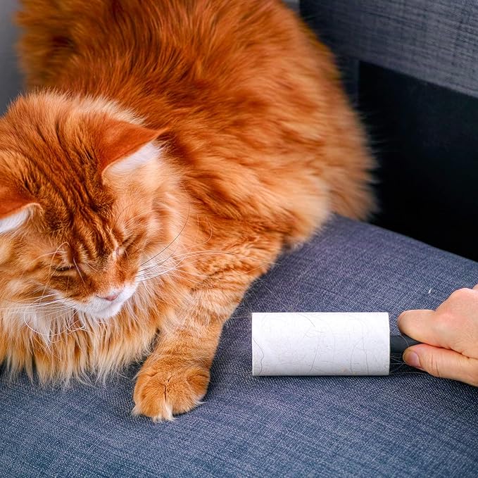 1350 Sheets Lint Rollers for Pet Hair Extra Sticky Remover for Pet Hair, Couch, Clothing, Furniture, Carpet and More, 5 Handles 15 Rolls of Lint Roller Refill, 90 Sheets Per Roller