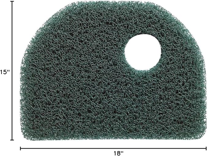 Aquascape Filter Mat for Signature Series 1000, 6.0 and 8.0 Rigid Plastic Skimmer Filters | 56000 Dark green