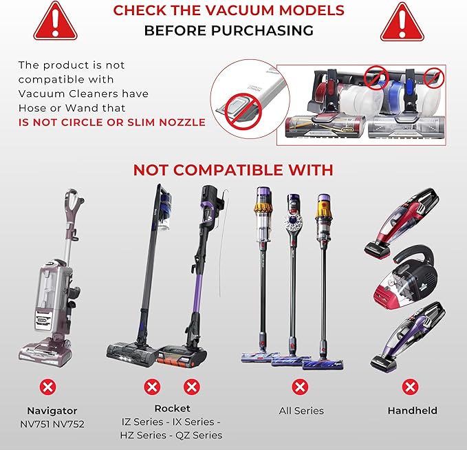 For Shark Vacuum Cleaner Accessories Replacement Kit | Household Cleaning Set with Crevice Tool, Dust Brushes & Vacuum Hose Adapters | 35MM Vacuum Attachments & Brushes