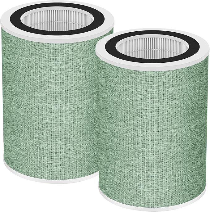 MR7566 Replacement Filter Compatible with MORENTO Air Purifier, 4-in-1 H13 True HEPA Filter for Smoke, Odors, Dust, MR7566-WF Air Filter for Home, 2-Pack