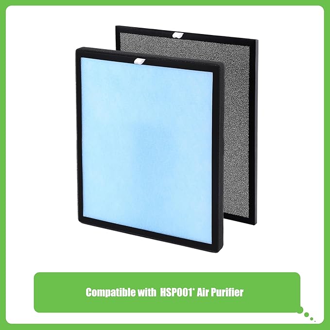 HSP001 Replacement Filter, Compatible with HSP001 True HEPA Air Purifier, 2 Sets