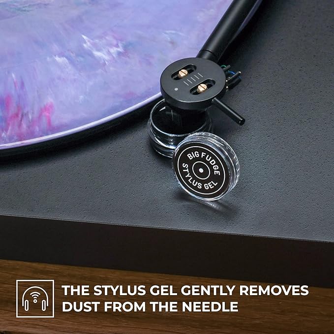 Big Fudge Vinyl Record Cleaning Machine & Vinyl Record Cleaning Care Solution - Microfiber Cloth & Rack for Record Player,Brush & Stylus Gel for Record Needles