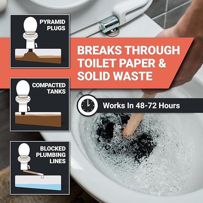 Unique RV Digest-It+, Clear-It and Clean-It - RV Toilet Treatment, Cleaner, and Unclogger