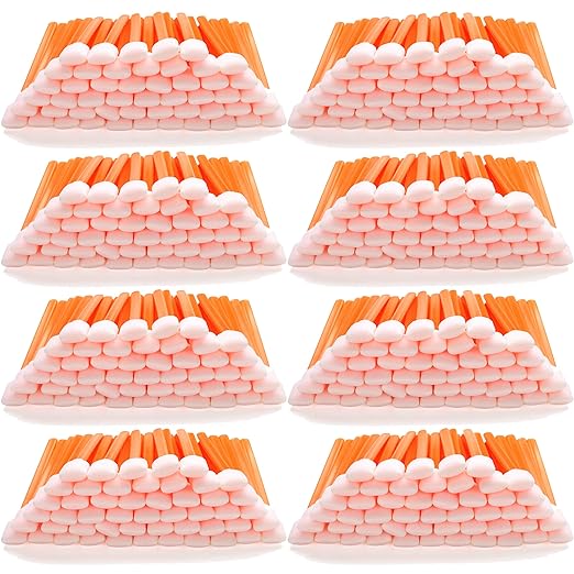 AAwipes Foam Cleaning Swabs (400 pcs, 5.25") - Lint Free Foam Tip Swab Cleanroom Sponge Stick Detailing Lab Swabs for Camera, Inkjet Printer, Optical Lens, Optical Equipment (C714C)