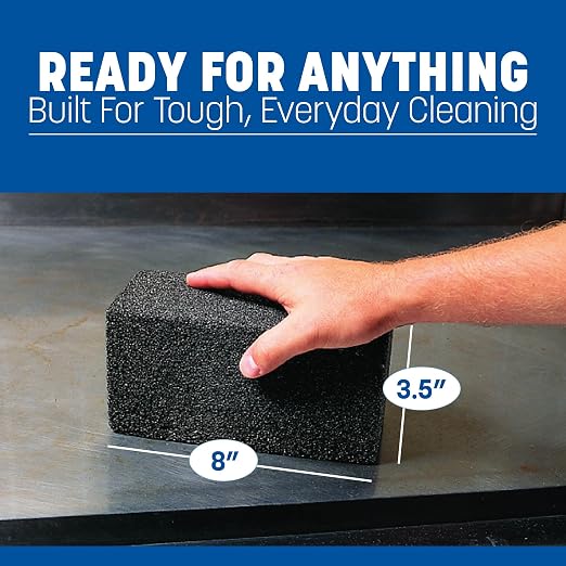 SPARTA 4071000 Fiberglass Grill Brick, Grill Cleaner, 8 X 4 Inches, Black, (Pack of 12)