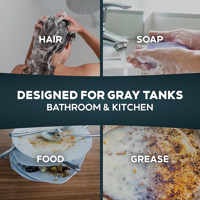Liquified RV Toilet Treatment - Gray Holding Tank Digester - Odor Eliminator - Lemon Scent - Matts RV Reviews