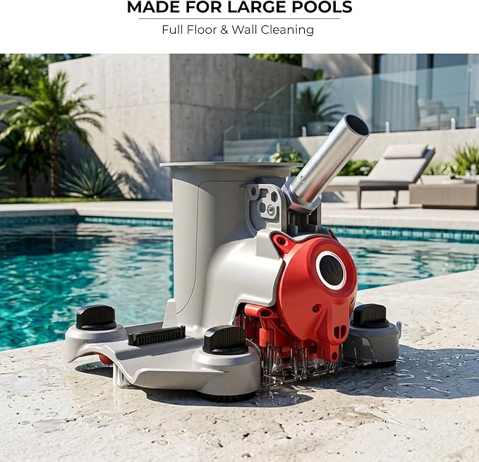 VOLTERA 120 Cordless Pool Vacuum – Rechargeable Pro Performance Wall & Floor Cleaner for Large Pools, PowerBlade™ Technology, Full Coverage Cleaning & Extended Runtime