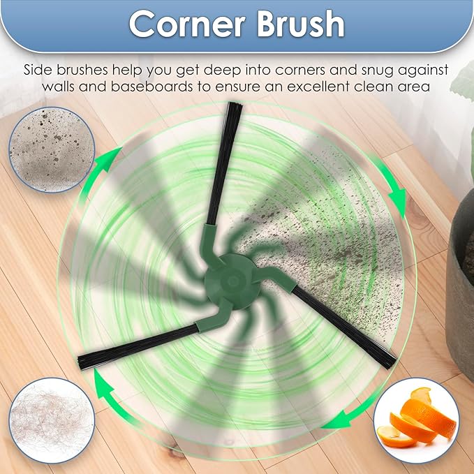 (15 Pack) Max 705 Combo Replacement Parts Compatible with iRobot Max 705 Combo Robot Vacuum, 2 Roller Brushes, 1 Roller Mop, 4 HEPA Filters, 4 Dust Bags, 4 Side Brushes, Accessories Kit