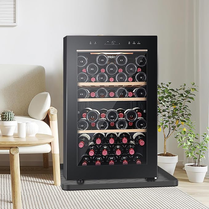 Mini Fridge Silicone Mat,19.7''x19.7''x0.5''-Fridge Drip Tray Concave and convex design is leak-Proof and Non-Slip Perfectly Compatible with Washer, Dryer, Wine Cooler, Dishwasher ect. (Grey1)