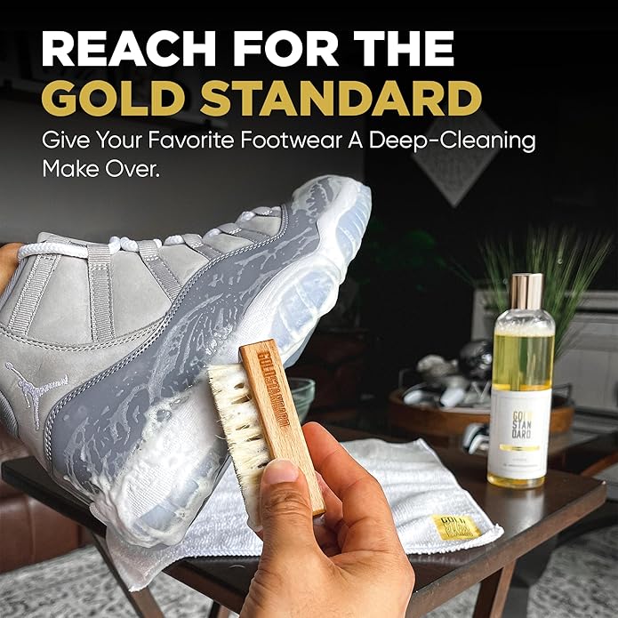 Gold Standard Premium Shoe Cleaning Kit - Sneaker Cleaning Kit for Tennis, Leather, Canvas White Shoe Cleaner Sneakers Kit