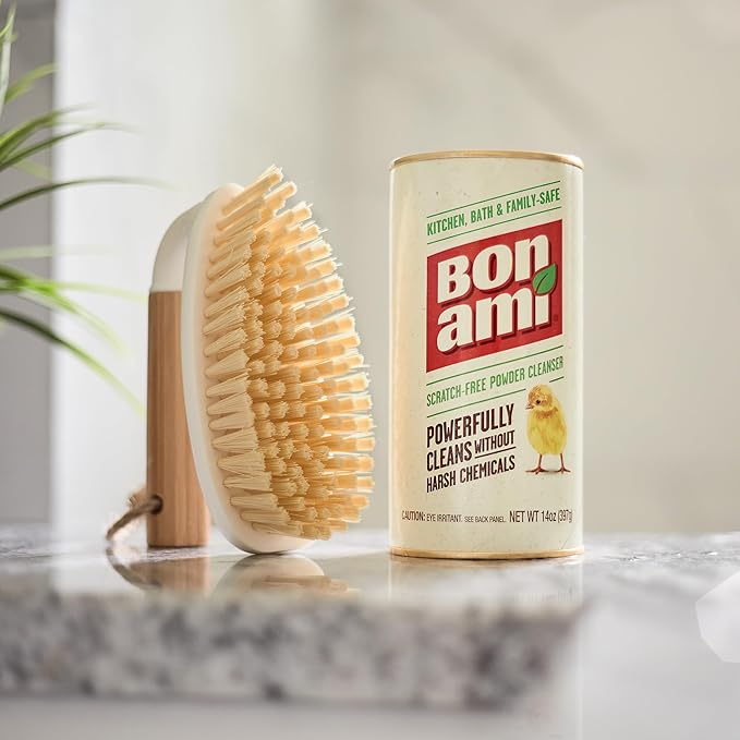 BON AMI Powder Cleanser for Kitchens & Bathrooms - All Types of Surfaces, Cleans Grime & Dirt, Polishes Surfaces, Absorbs Odors (3 Pack)